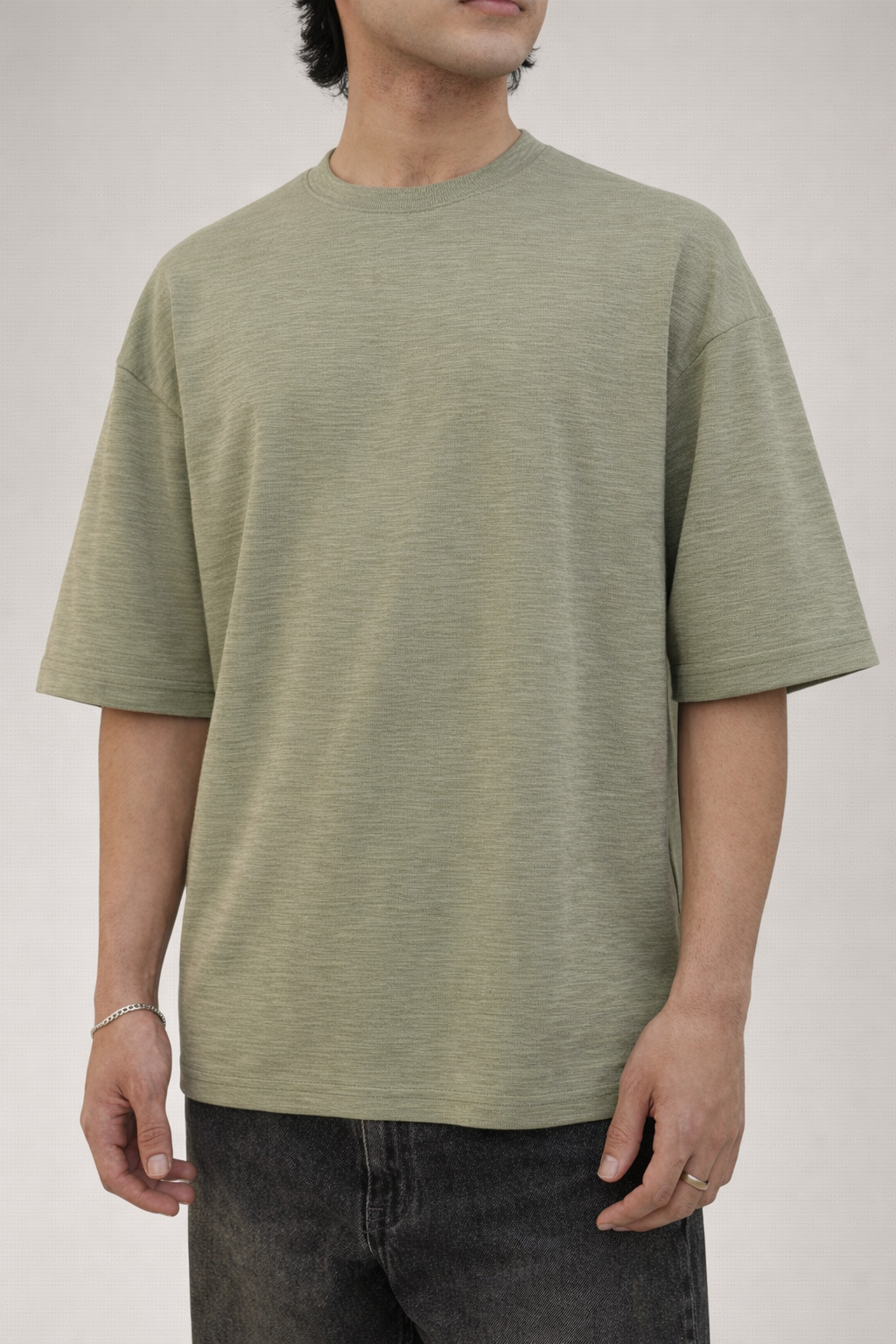 Slub Cotton Oversized Mint Green - Heavy GSM
