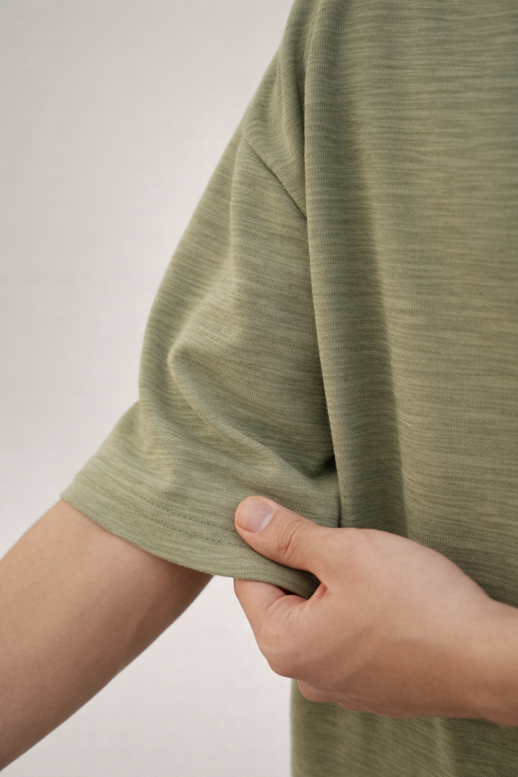 Slub Cotton Oversized Mint Green - Heavy GSM