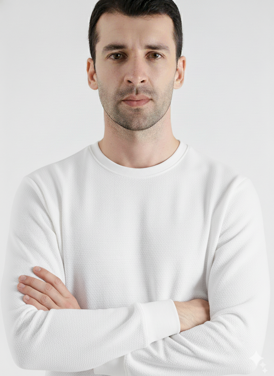 White Winter Sweatshirt