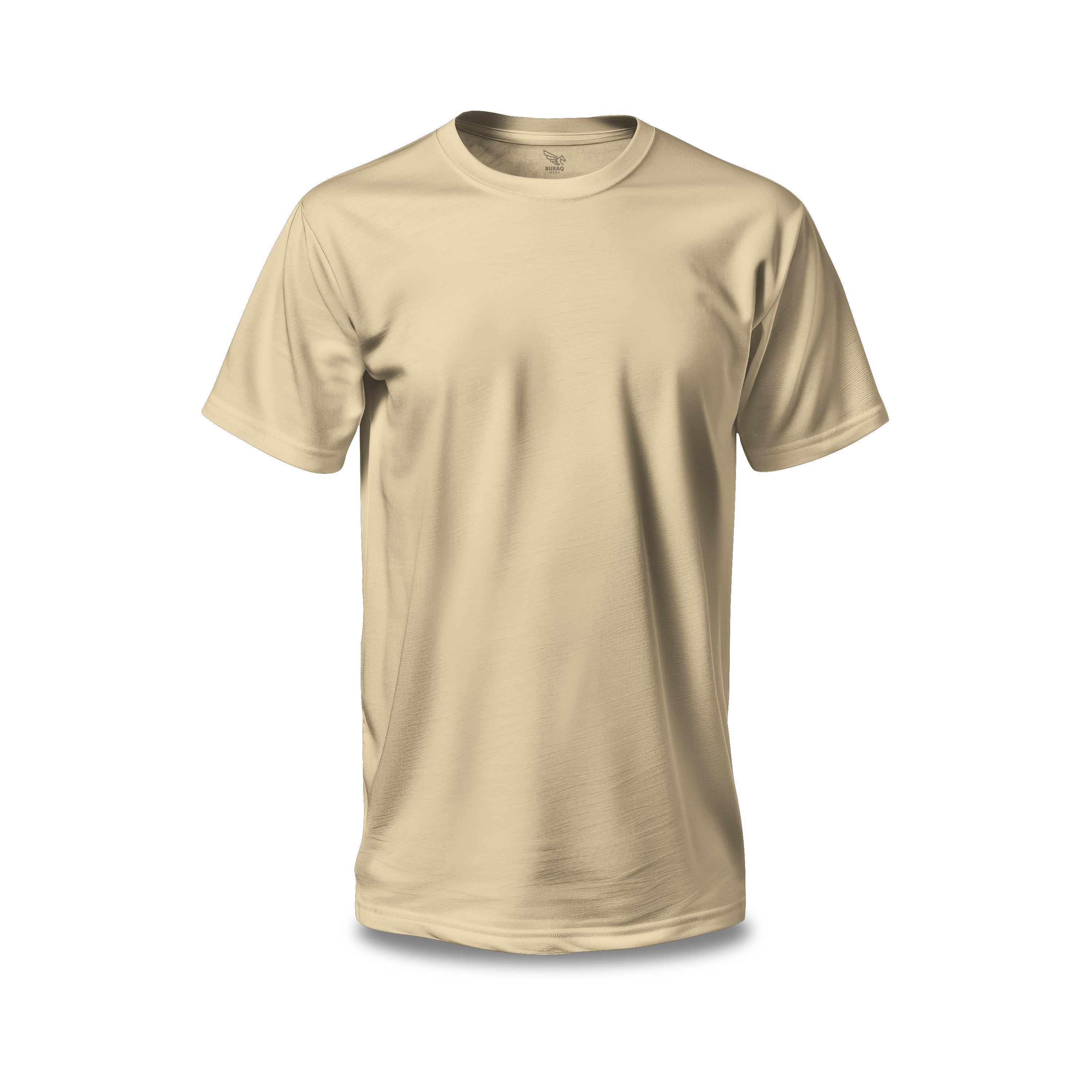 Khaki Plain Tee