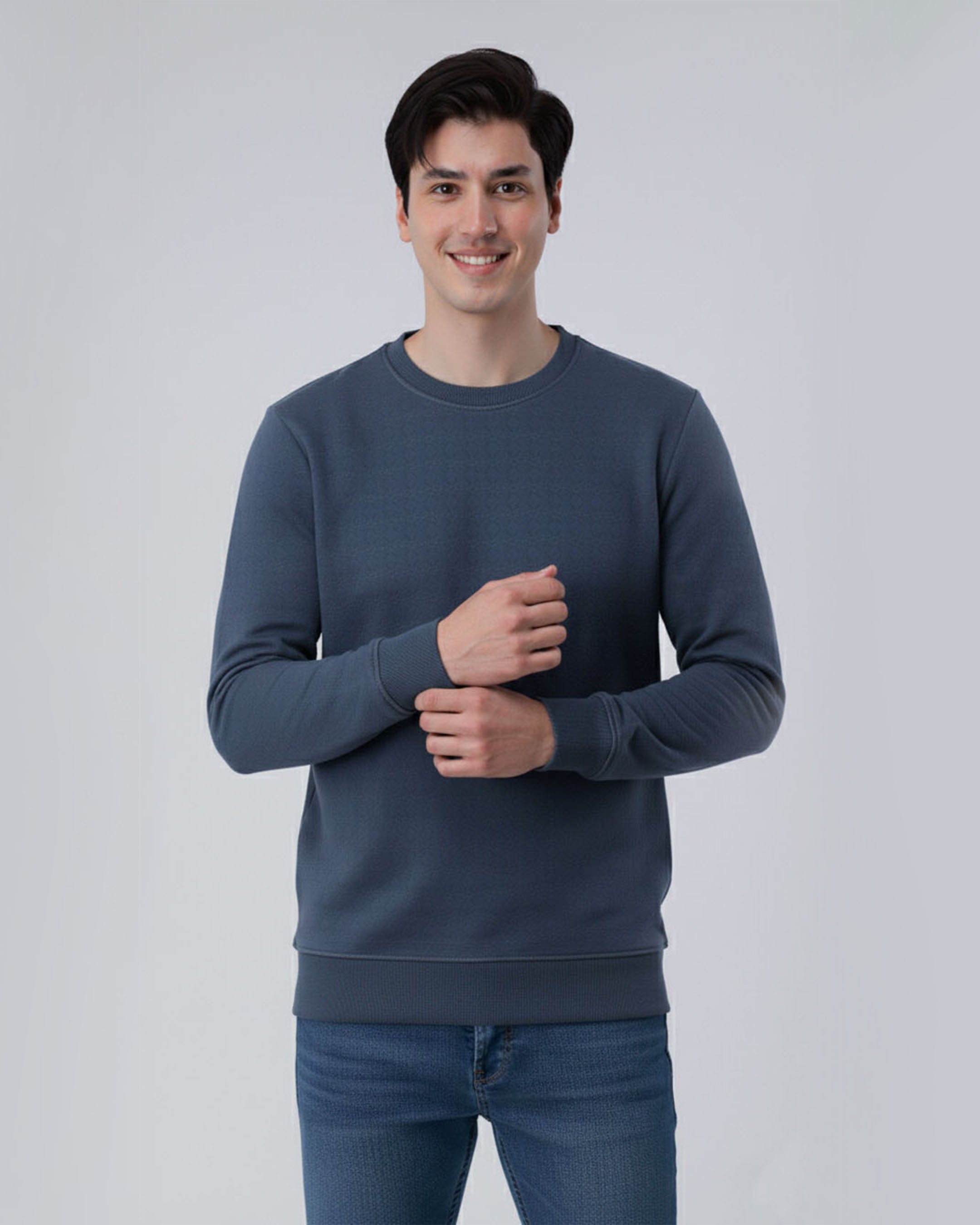 Denium Blue Stretch Textured F/S