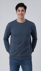Denium Blue Textured Sweatshirt