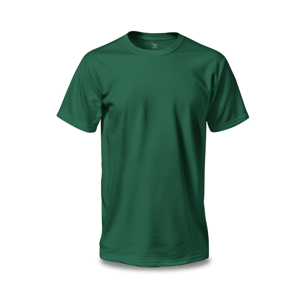 Bottle Green Plain Tee