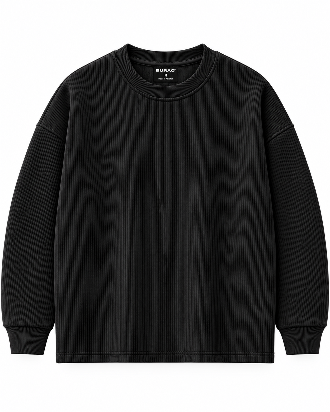 Oversize Knitted Sweaters - Black