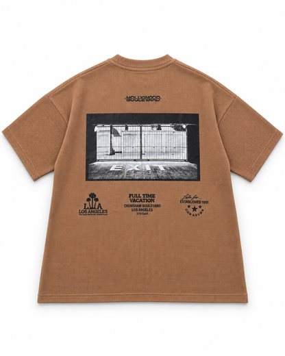 Oversize Waffle Knit Tshirt - Vacation