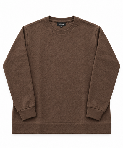 Brown Stretch Textured F/S