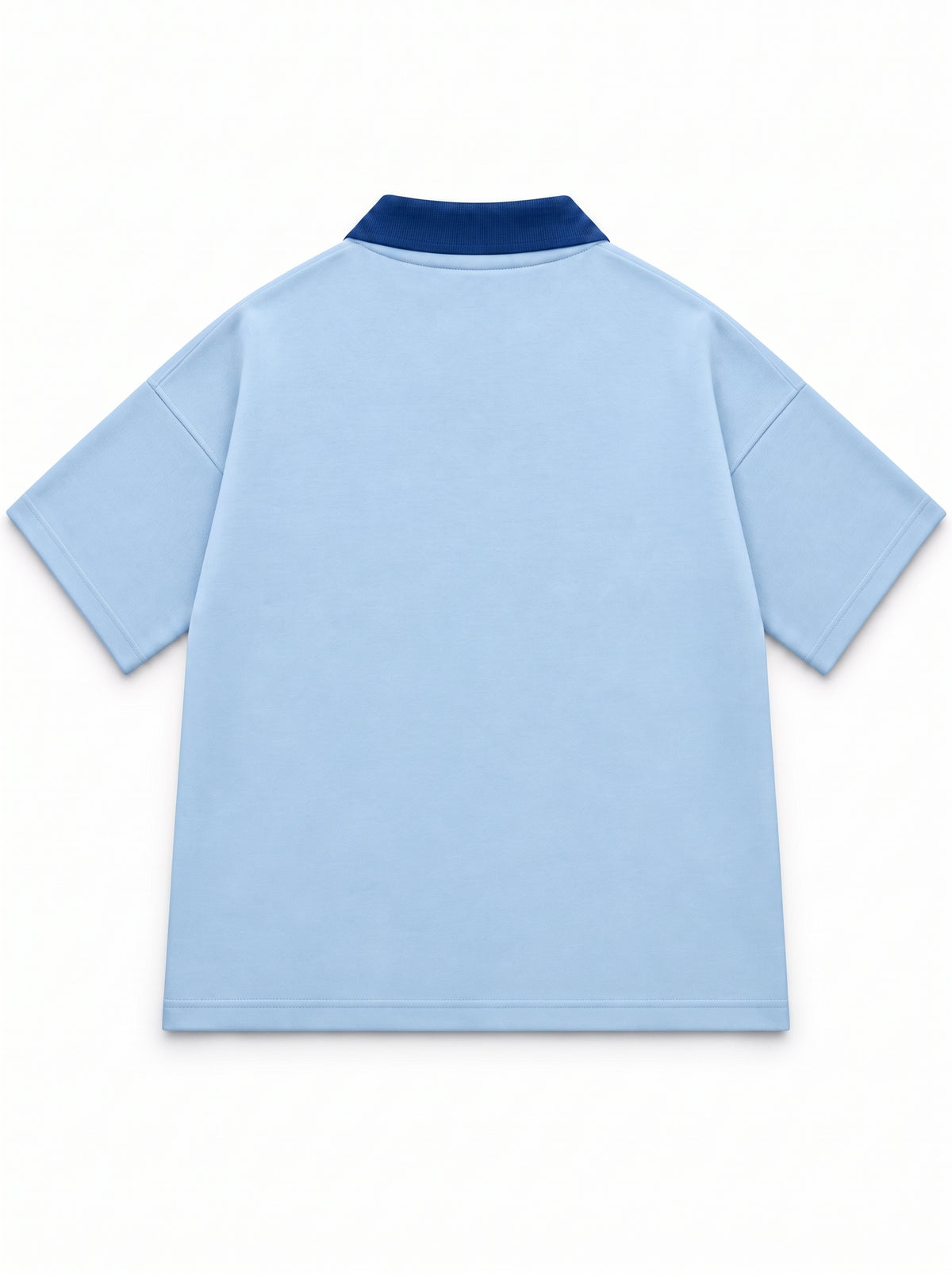 Oversize Interlock Sky Blue Polo - Silent Strategy