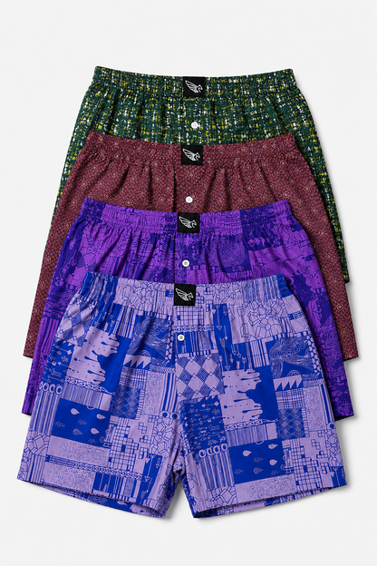 Boxer Short - Cyber Editorial - 4 pcs