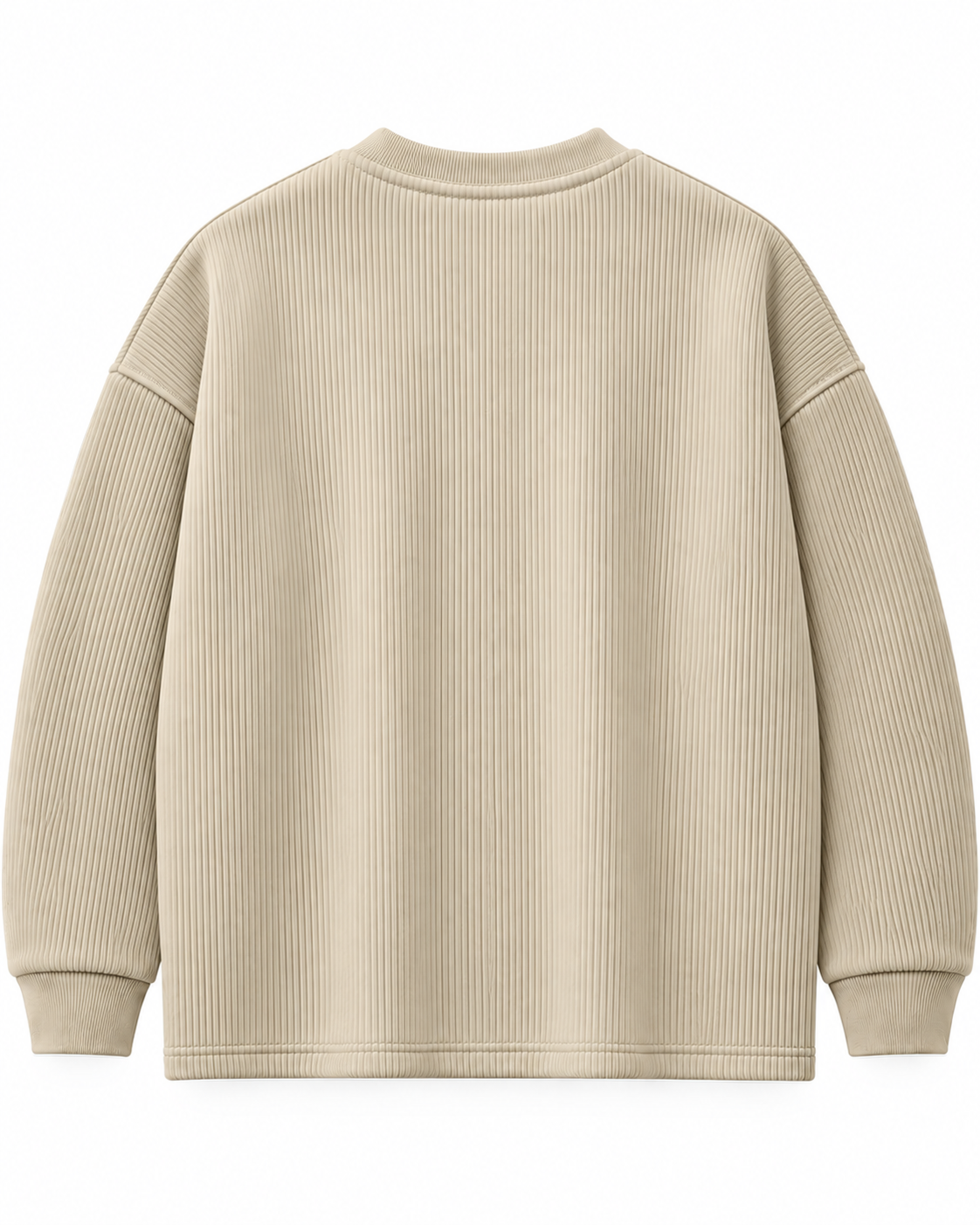 Oversize Knitted Sweaters - Beige