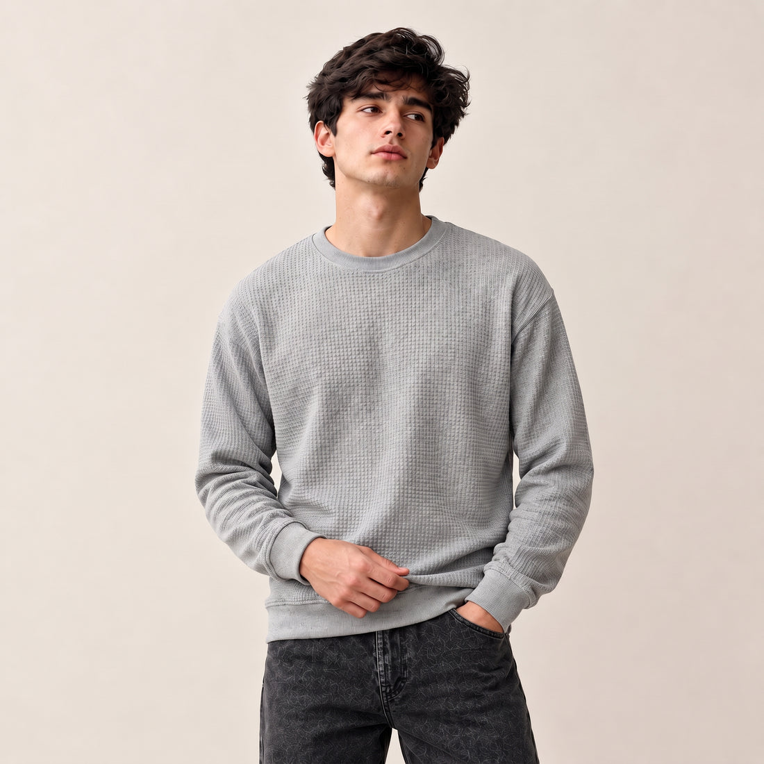 Ash Grey Winter Sweatshirt