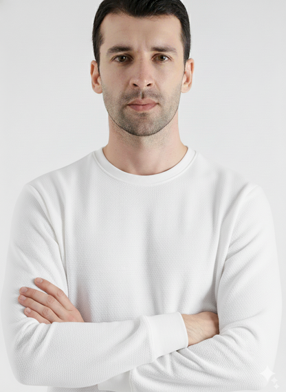 White Winter Sweatshirt