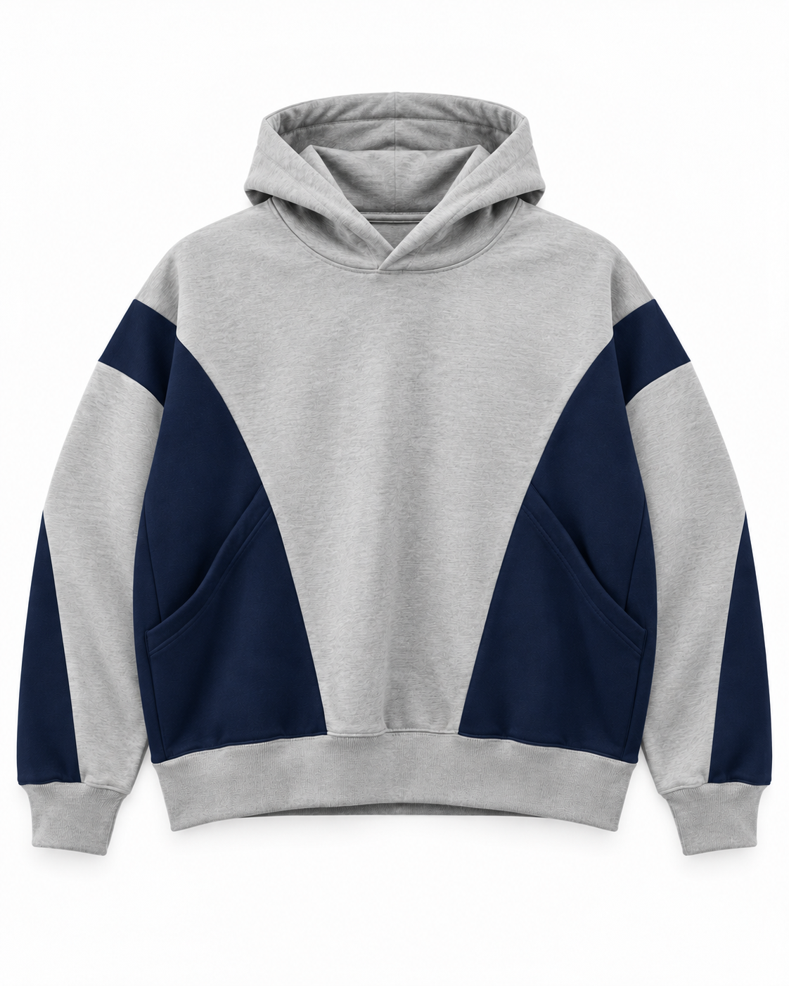 Oversized Colorblock Hoodie - Stormline
