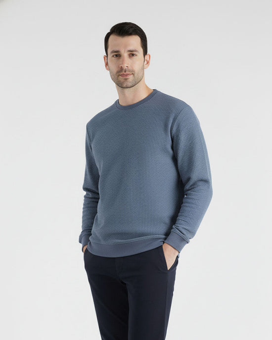 Dusty Blue Winter Sweatshirt