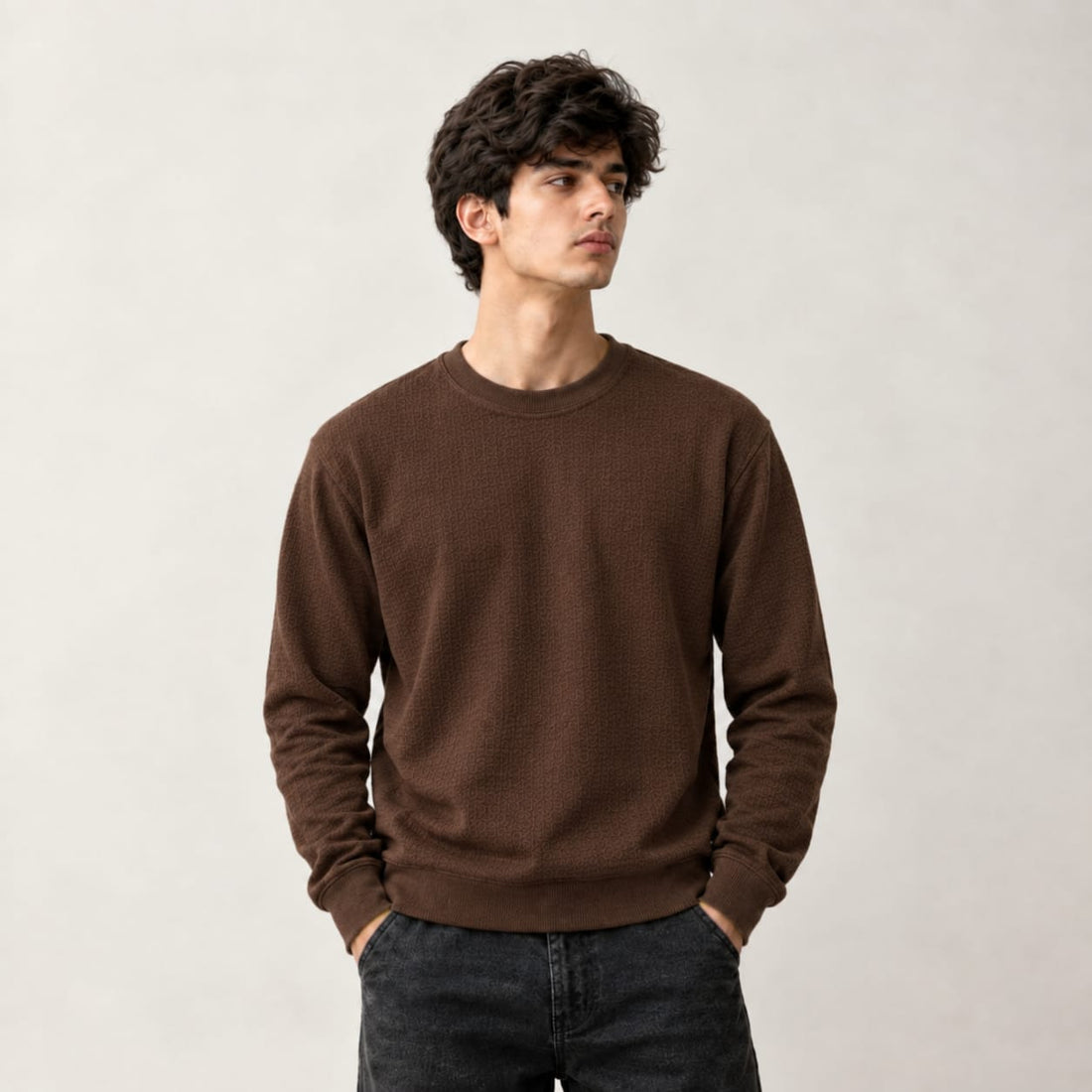 Cocoa Brown Winter Sweatshirt