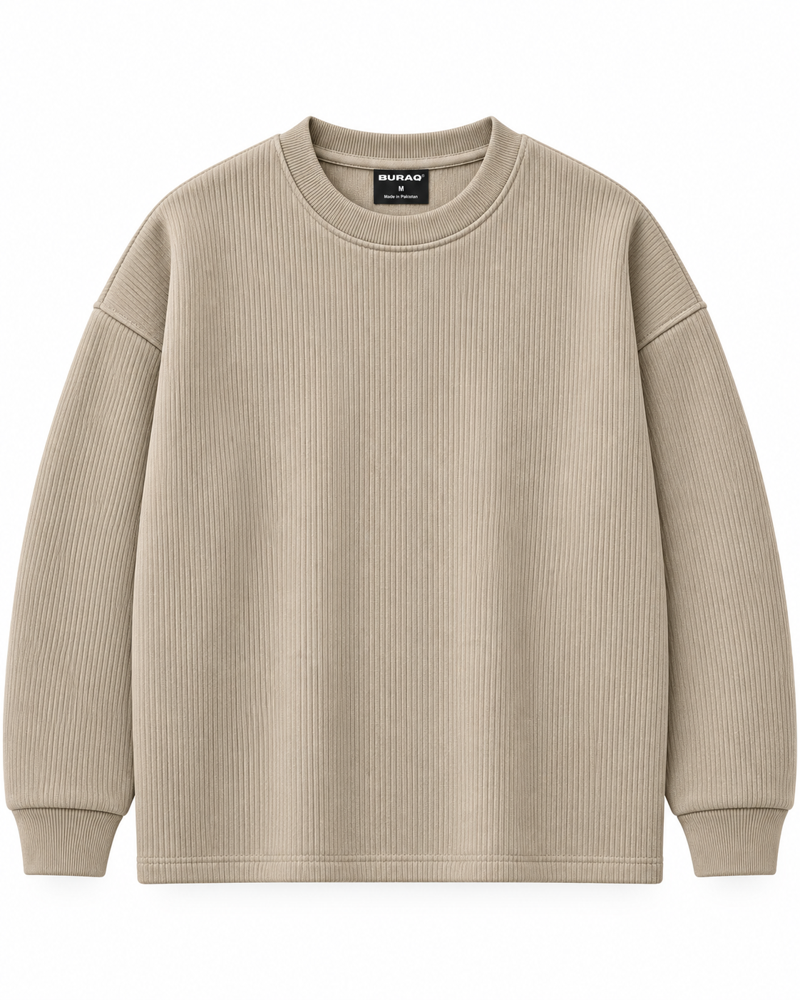 Oversize Knitted Sweaters - Beige