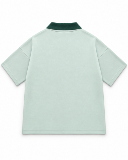 Oversize Interlock Mint Polo - Silent Strategy