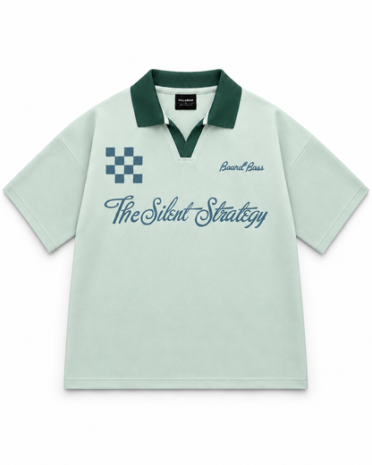 Oversize Interlock Mint Polo - Silent Strategy