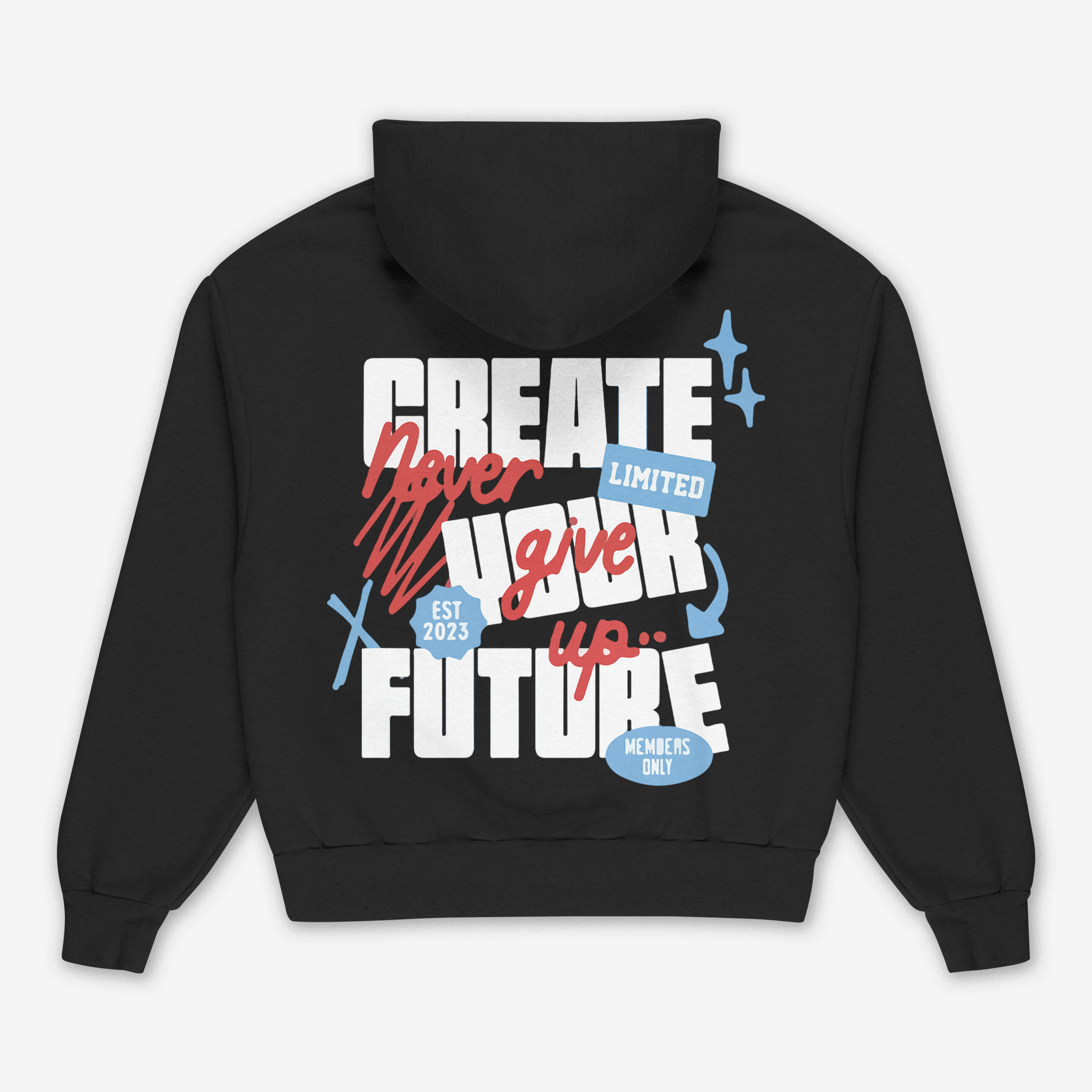 Never Give Up Oversize Hoodie