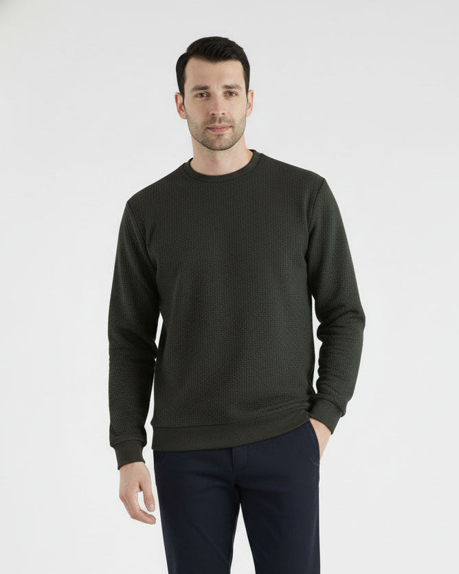 Dark Olive Winter Sweatshirt
