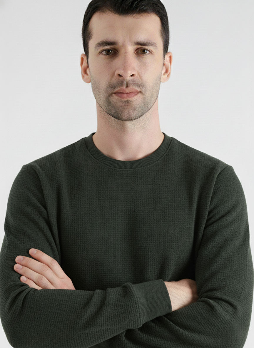 Dark Olive Winter Sweatshirt