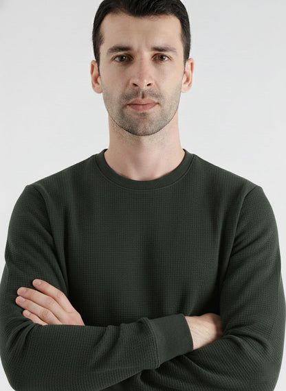Dark Olive Winter Sweatshirt