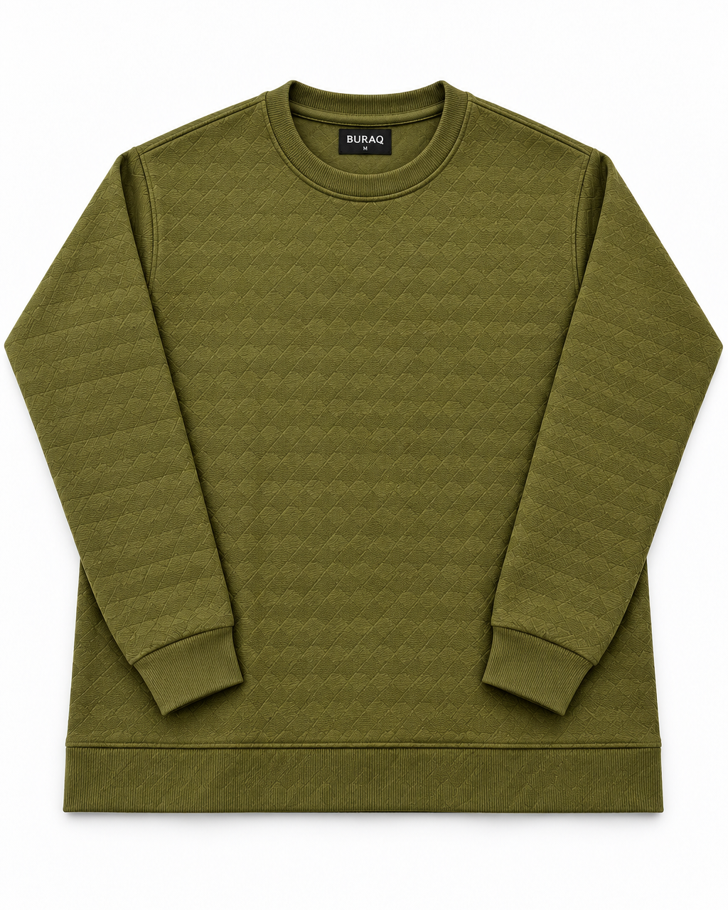 Olive Stretch Textured F/S