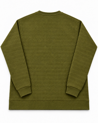 Olive Stretch Textured F/S