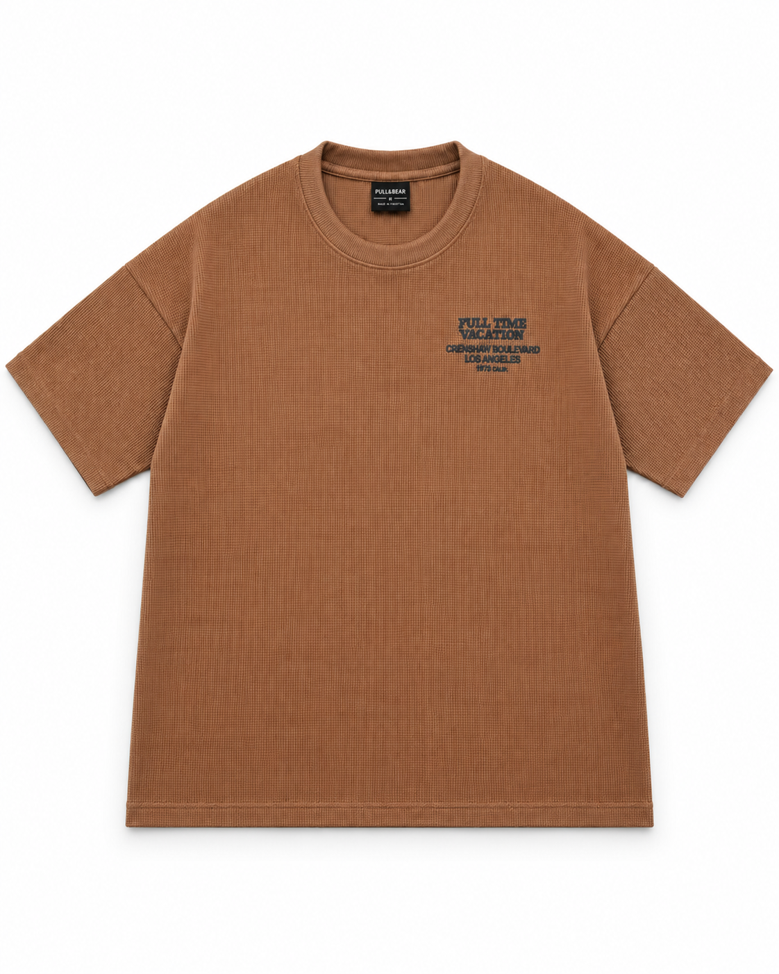 Oversize Waffle Knit Tshirt - Vacation
