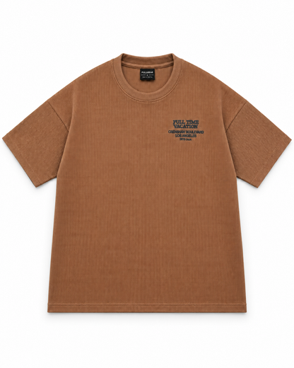 Oversize Waffle Knit Tshirt - Vacation