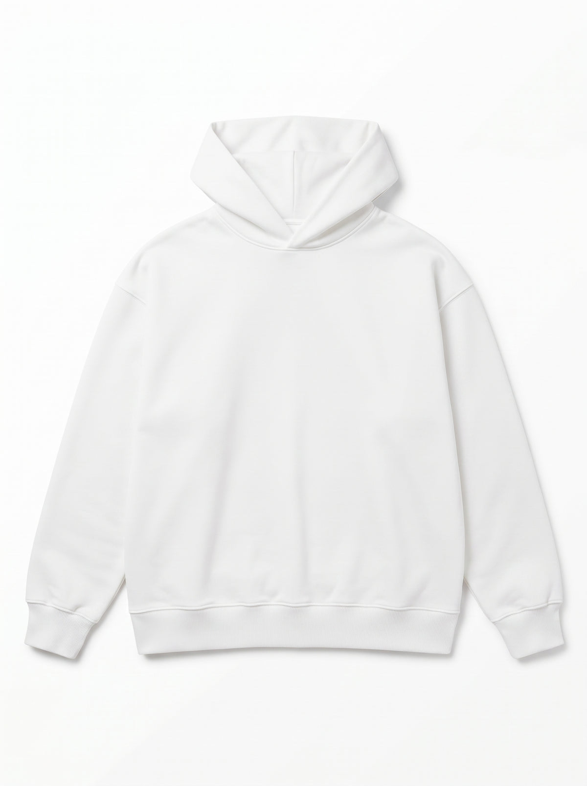 Basic White Oversize Hoodie