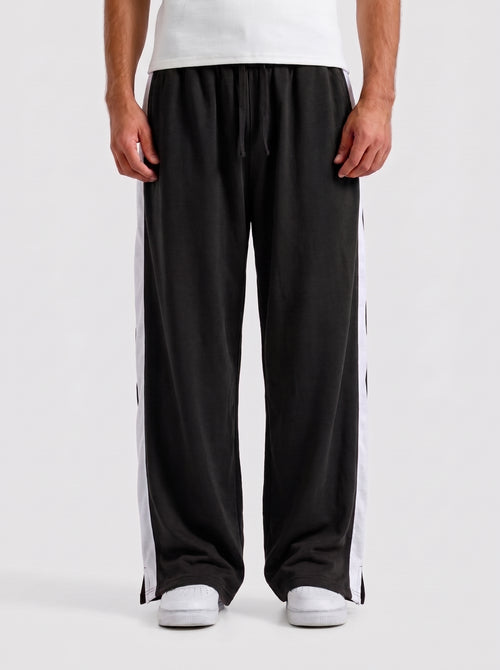 Black Side Strip Baggy Trouser