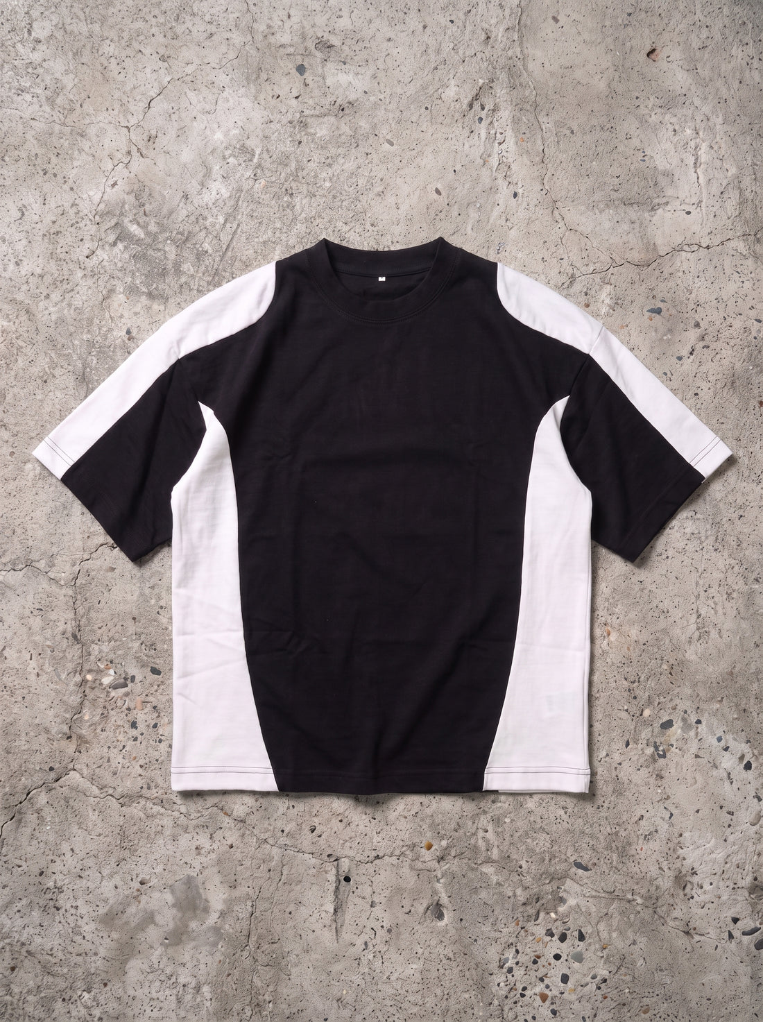 Black Panel Oversize Tshirt