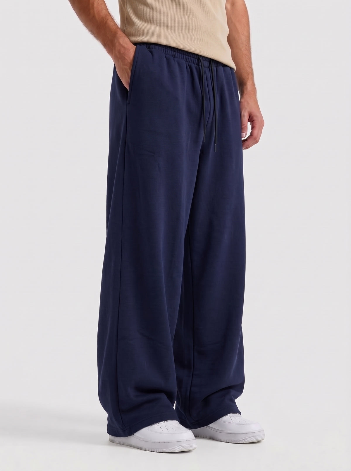 Navy Baggy Trouser