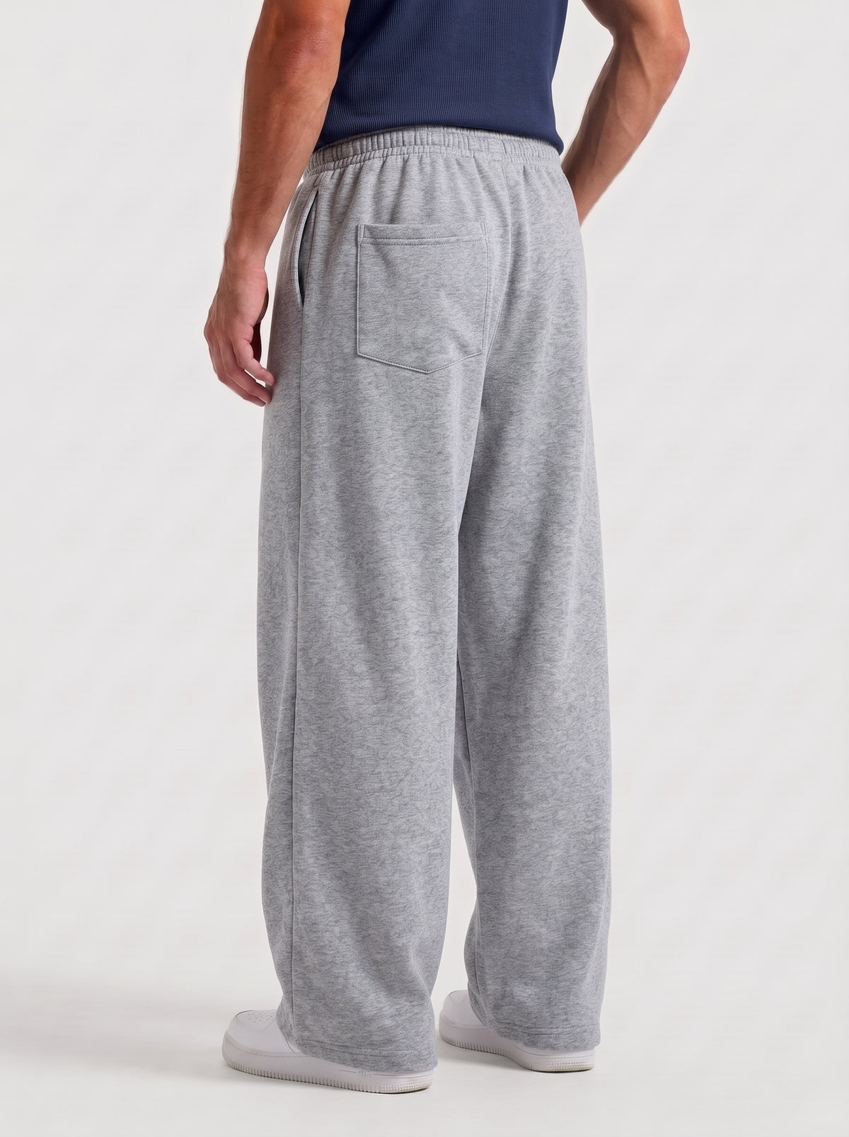 Heather Grey Baggy Trouser