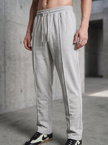 Light Grey Straight Fit Trouser