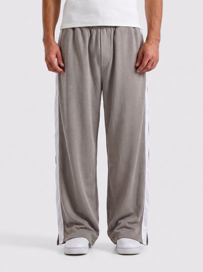 Ash Grey Side Strip Baggy Trouser