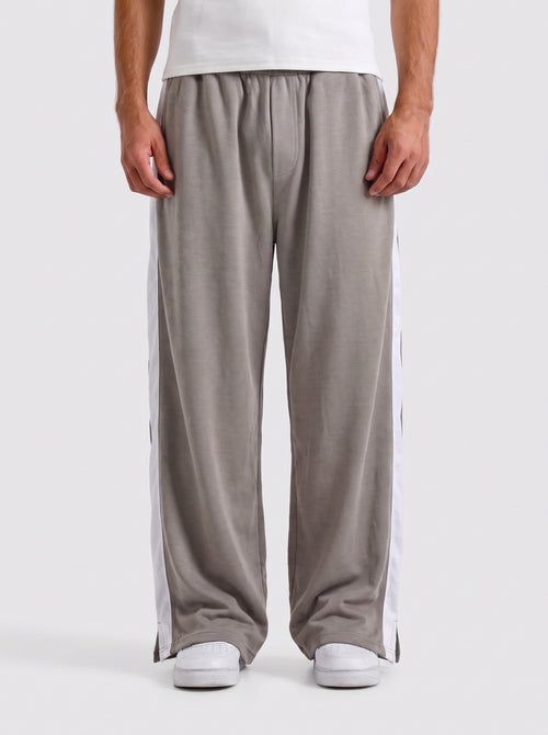 Ash Grey Side Strip Baggy Trouser