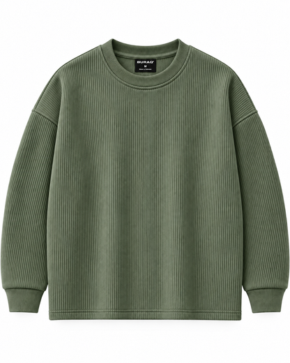 Oversize Knitted Sweaters - Sage Green