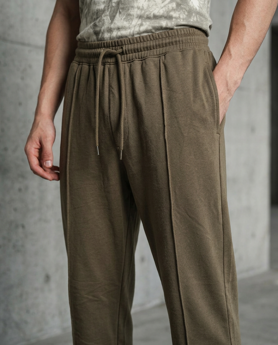 Olive Straight Fit Trouser