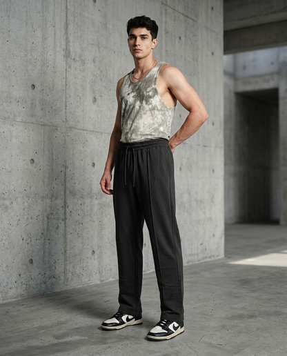 Black Straight Fit Trouser