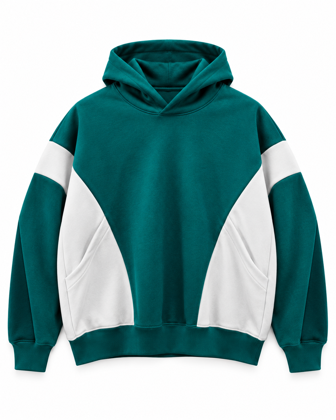 Oversized Colorblock Hoodie - Forrestline