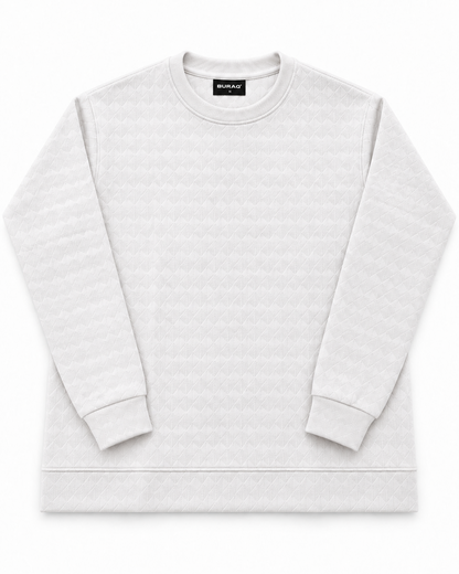 White Stretch Textured F/S