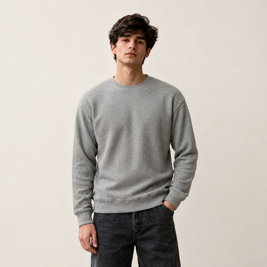 Ash Grey Winter Sweatshirt