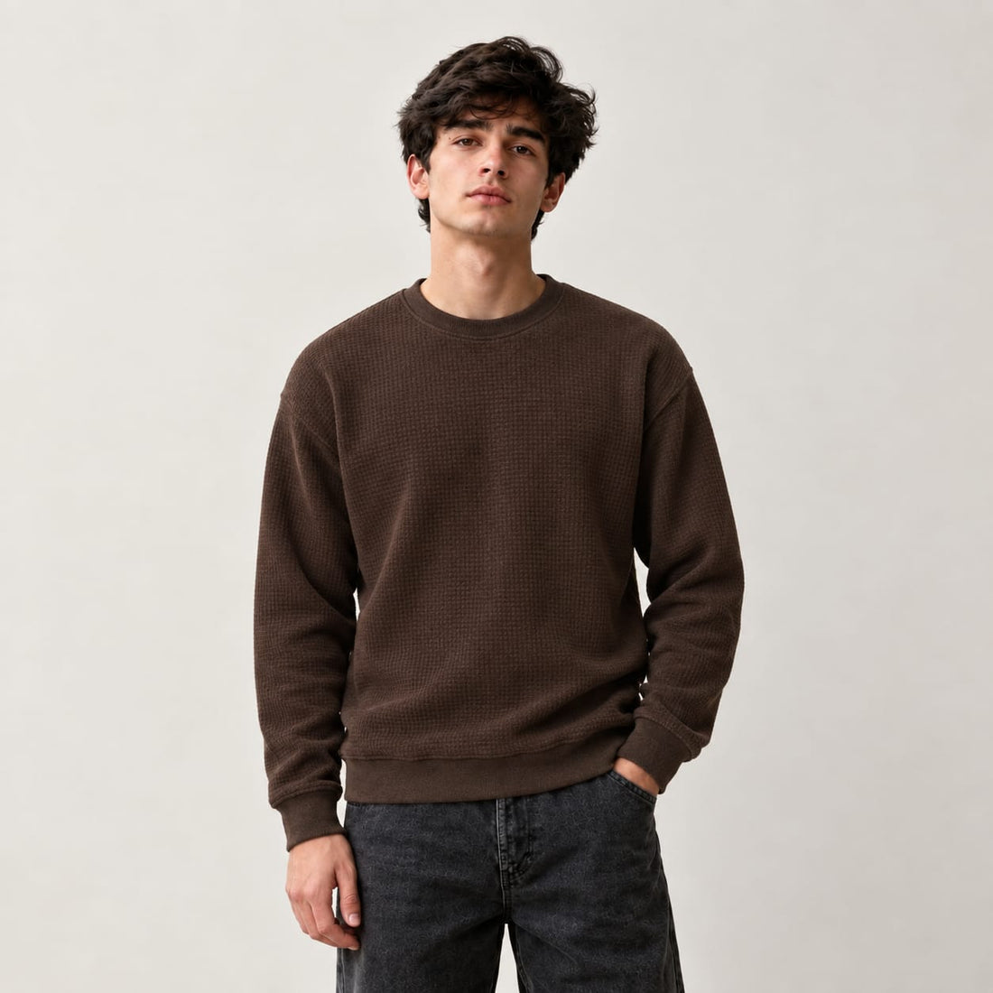 Cocoa Brown Winter Sweatshirt