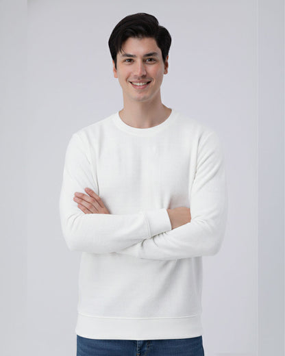 White Stretch Textured F/S