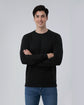 Black Stretch Textured Sweatshirt