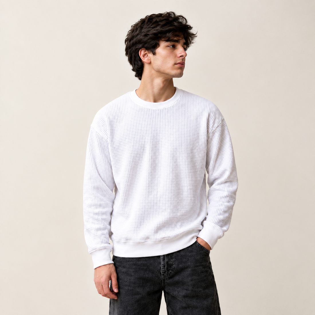 White Winter Sweatshirt