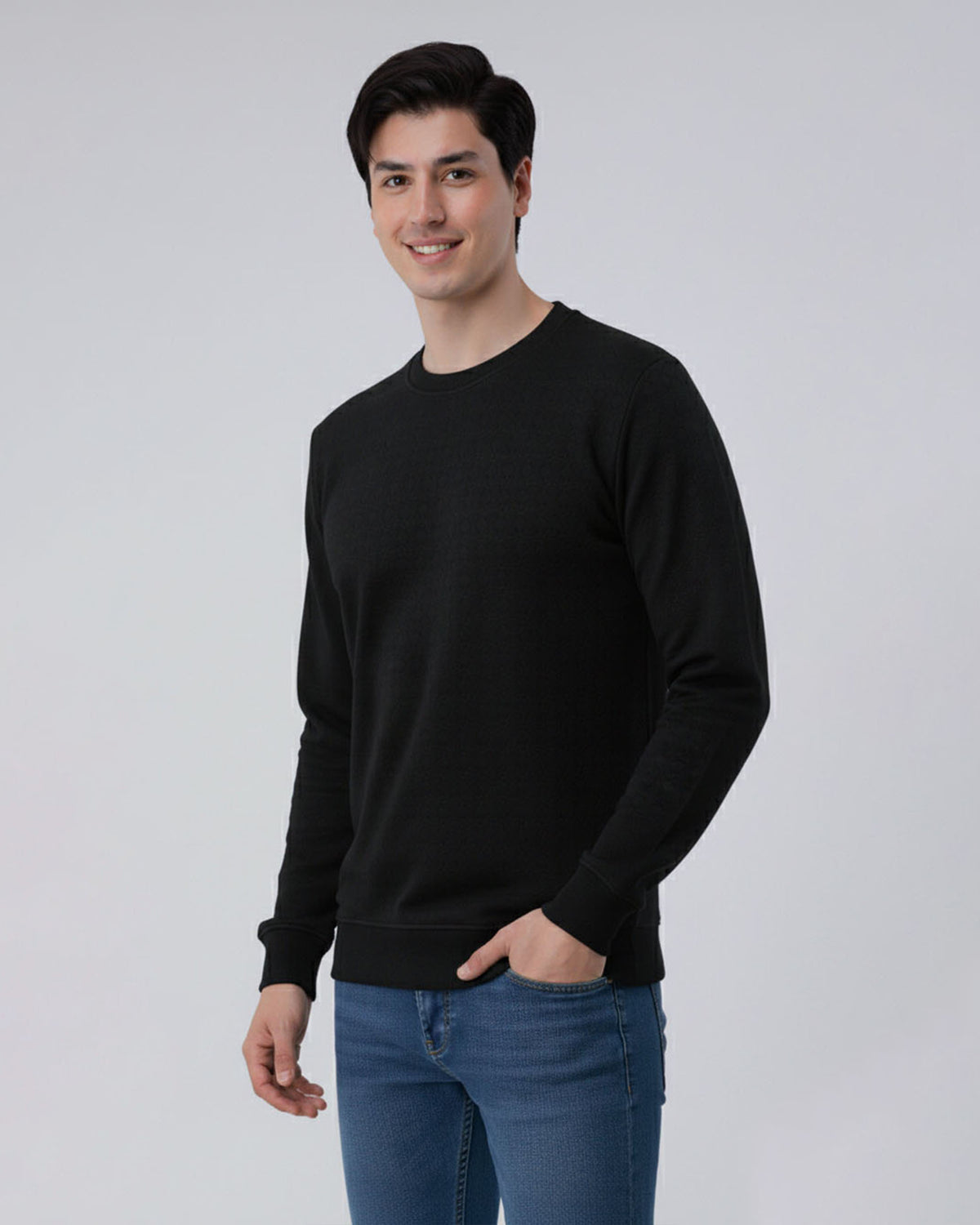 Black Stretch Textured F/S