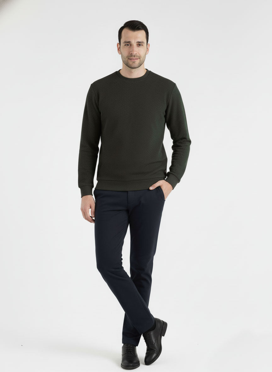 Dark Olive Winter Sweatshirt
